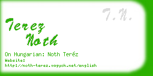 terez noth business card